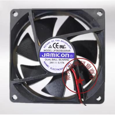 Original JAMICON JAMICON JF0825B2SRAR DC24V 0.17 A 8025 พัดลมระบายความร้อนอินเวอร์เตอร์
