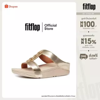 FITFLOP COMM-FINO SPARKLE SLIDES รองเท้าแตะแบบสวมผู้หญิง รุ่น CH1-675 สี Platino