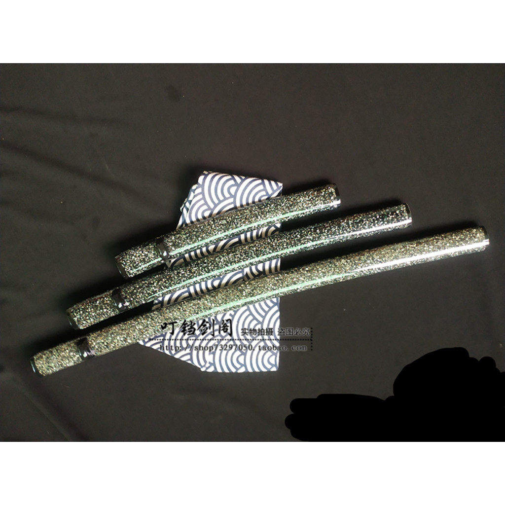 Longquan Town House Treasure ดาบ 87 ซม. Horn Sheath Caibei Horn Sheath Samurai ดาบเลียนแบบไม้ Sheath