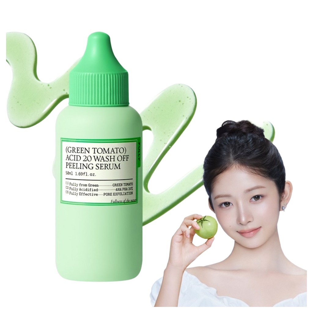 [fully] Green Tomato Acid 20 Wash Off Peeling Serum, 50ml, 1 ชิ้น / เกาหลี Peeling Serum โดย Daily P