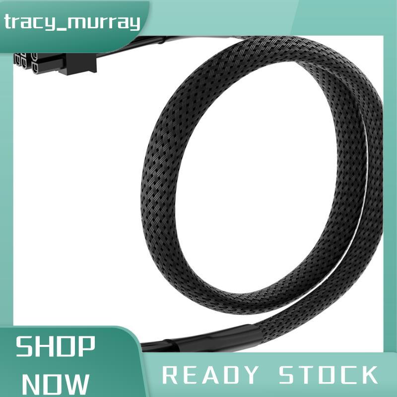tracy_murray Braided PCIe 8 Pin ถึง 6+ 2 Pin GPU Cable- สําหรับ A750GL A850GL รองรับ, ความยาว 60 ซม.