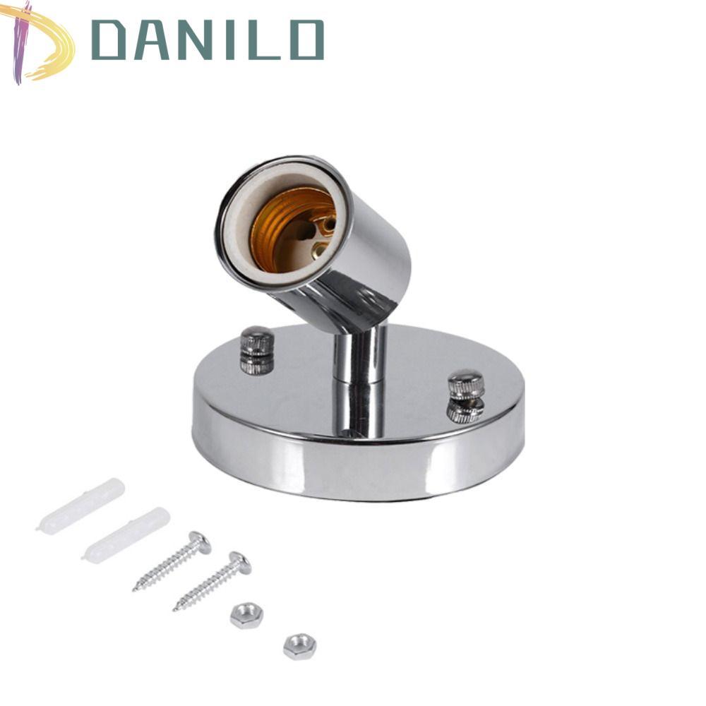 DANILLO ที่วางหลอดไฟโลหะ 180 องศาร้านอาหารสกรูหลอดไฟ Home Edison Light Socket