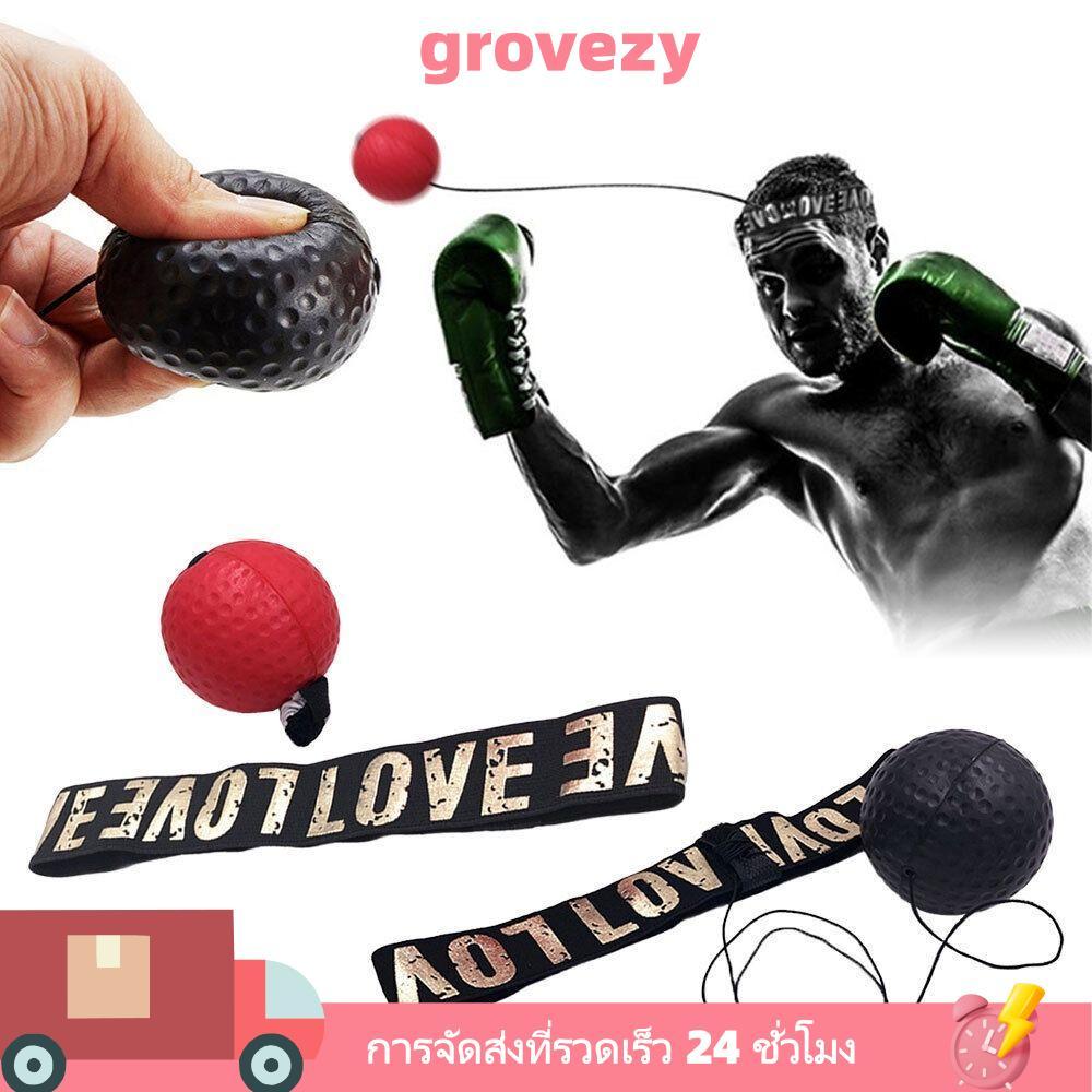 GROVEZY Speed Reflex Fight Ball Trainer Reflex Speed Training Head Band Accessories Fight Boxeo Ball