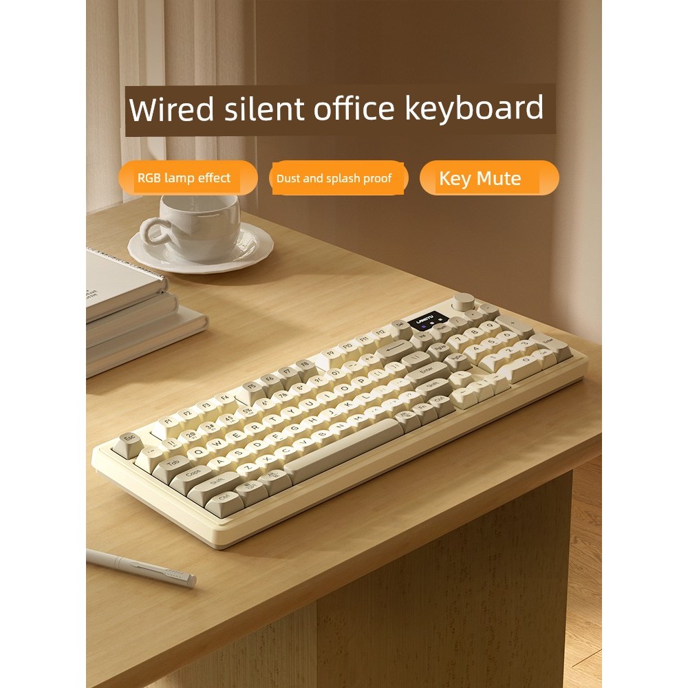 wiggle keyboard penguin keyboard Wolf Tu L98 คีย์บอร์ดคอมพิวเตอร์สํานักงานสําหรับเด็กผู้หญิง RGB แบบ