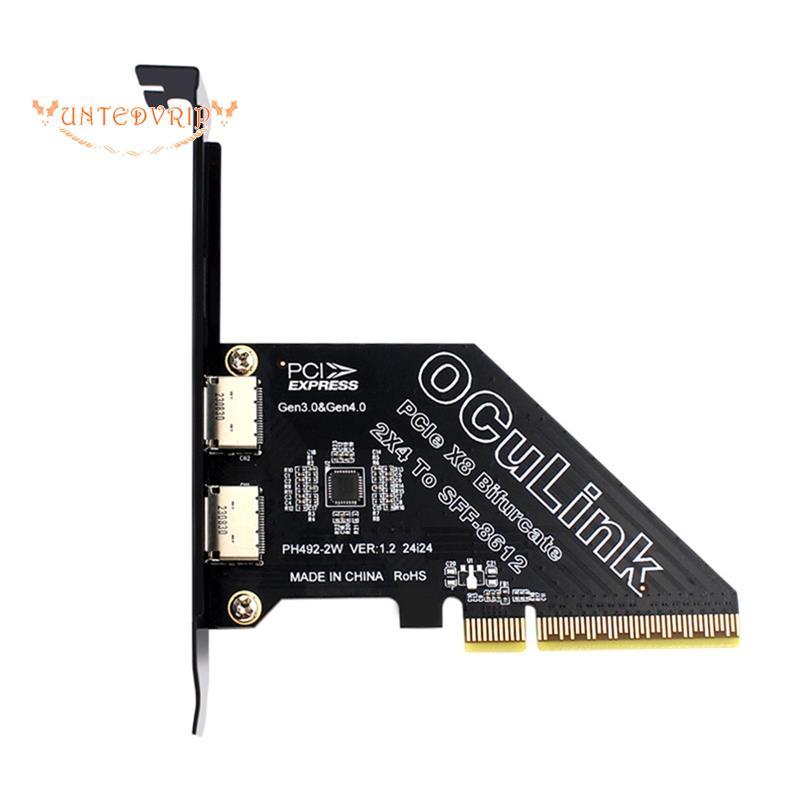 [Quick U]SFF 8611 & 8612 การ์ดอะแดปเตอร์ PCie 4.0 X8 ถึง Oculink ถึง SFF-8639 U.2 SSD สําหรับกราฟิกก