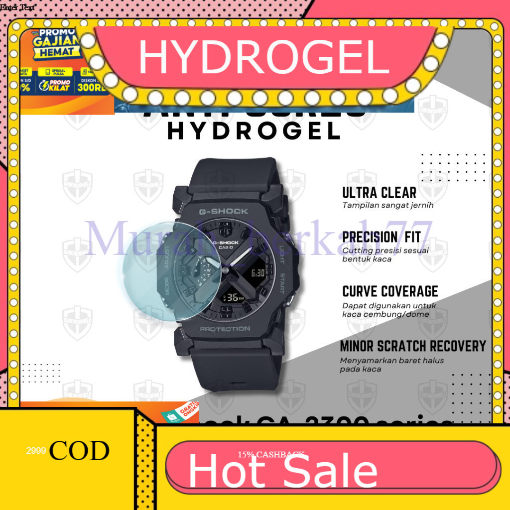 HYDROGEL ไฮโดรเจลป้องกันรอยขีดข่วนสําหรับ G-Shock GA2300 Gshock GA 2300