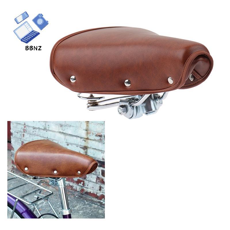 [BBNZ] Vintage Retro Bike Cycle PU Leather Seat Springfortable Seat TH