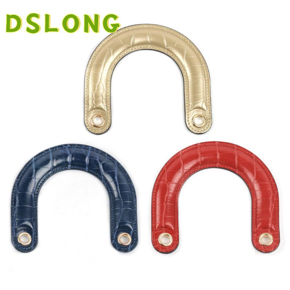 DSLONG Bag Handles Handmade PU Leather Replacement Purse Handles
