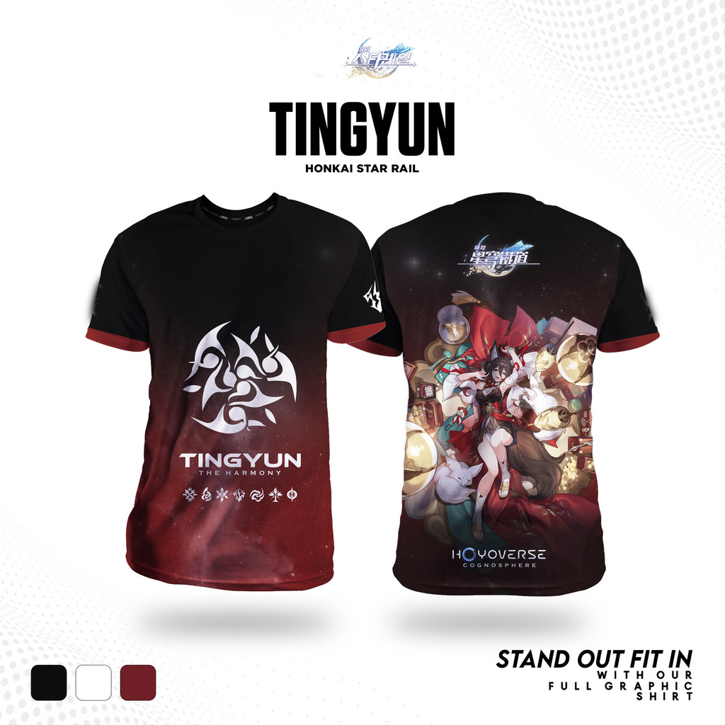 [Local Stock] VCC เกม Honkai Star Rail มีนาคม 7th คอสเพลย์เสื้อยืด  พิมพ์เด็ก Anime Tees ผู้ชายผู้หญ