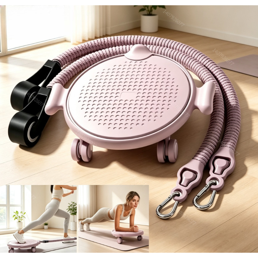 1PCS 4 ล้อ Ab Roller, Ab อุปกรณ์ออกกําลังกายเข่า Pad และ 30 ซม.40 ซม.ความต้านทาน Bands, Ab Roller ล้