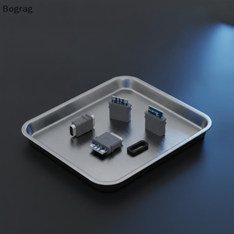 [Bogr] 2/5/10 ชิ้น USB 3.1 กันน้ํา Type-C Connector 4PIN 5A หญิง Soet Double 5.1K ตัวต้านทานรองรับกา