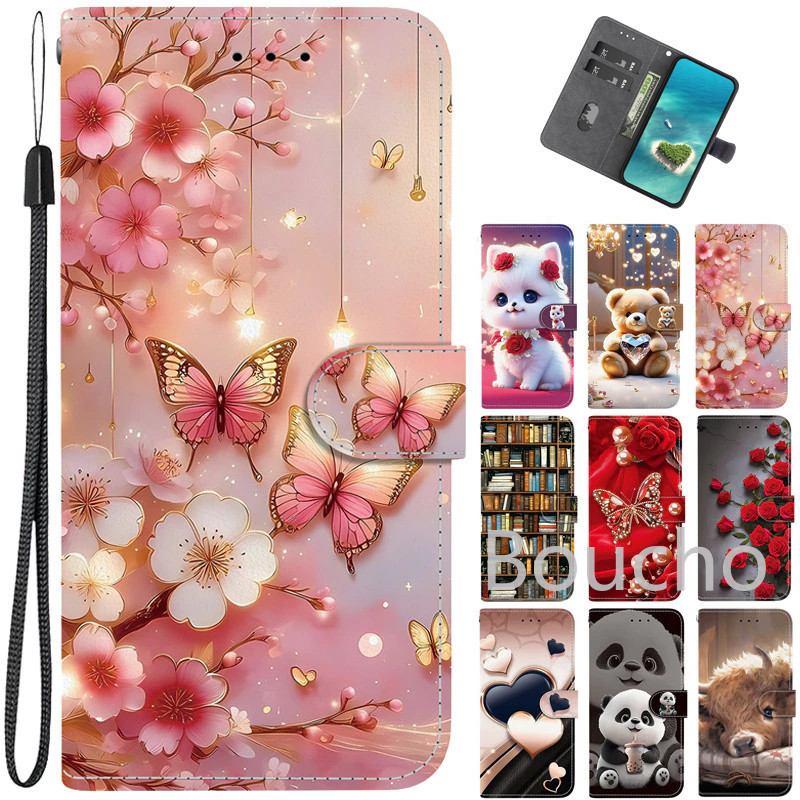 ปลอกสําหรับ OnePlus Nord CE5 CE4 Lite แมวน่ารักแพนด้าผีเสื้อเคสโทรศัพท์สําหรับ One Plus CE 4 3 2 Lit