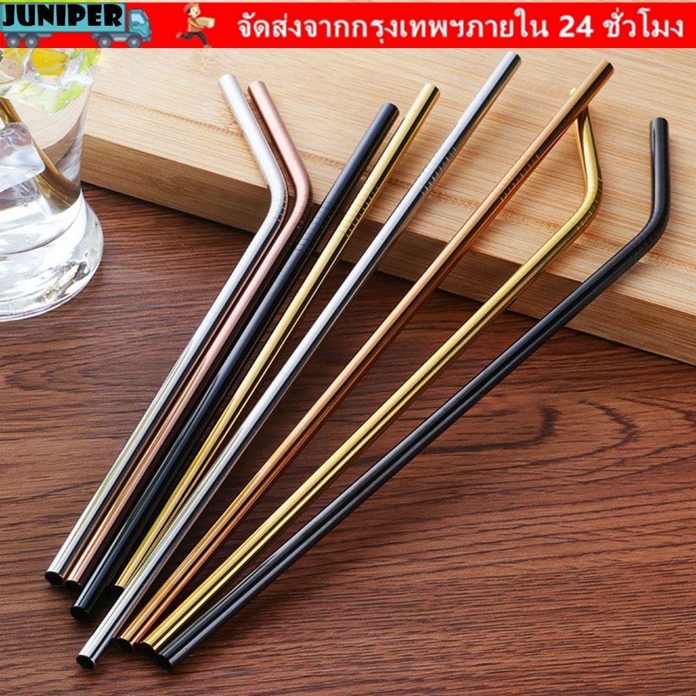 JUNIPER บาร์นํากลับมาใช้ใหม่ชาสแตนเลสพร้อมแปรง