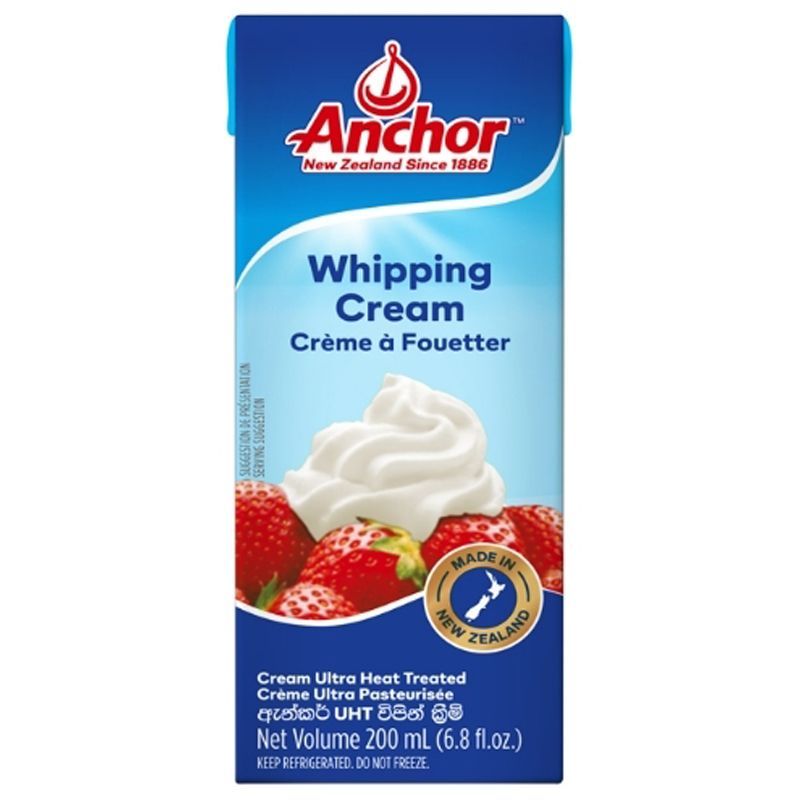 แองเคอร์วิปปิ้งครีม 200มล. Anchor Whipping Cream 200ml. [หมายเลขบาร์โค้ด 9415262823419 ]