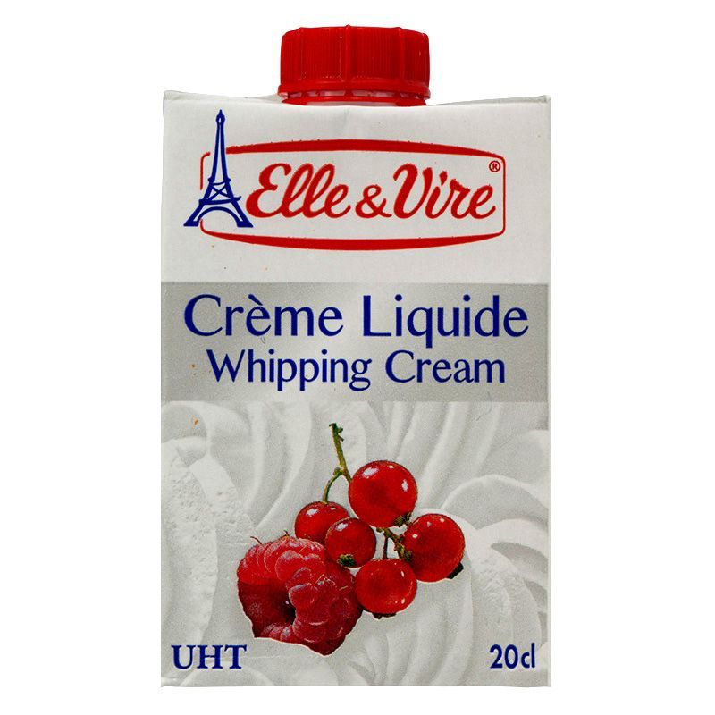เอเล่&เวียร์วิปปิ้งครีม 198กรัม Elle&Vire Whipping Cream 198g. [หมายเลขบาร์โค้ด 0000030028777]