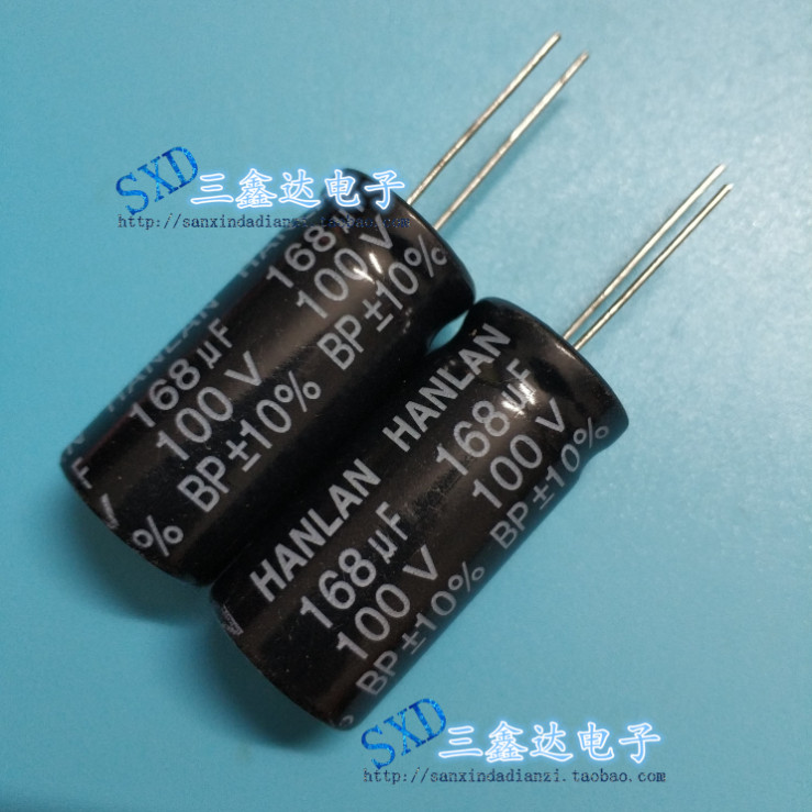 100V168UF 168UF100V เครื่องขยายเสียง High Audio Crossover Promise BP Electrolytic Capacitor 18 * 37