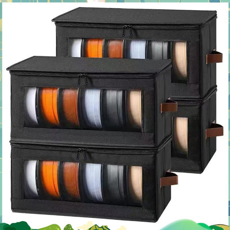 เหมาะสําหรับ Home Studio 4-Pack 3D Printer Filament Storage กล่องถือ 24 ม้วนพร้อมสารดูดความชื้นแพ็ค