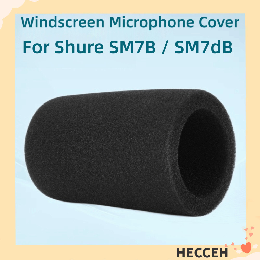 HECCEH 1pcs Mic กระจก,เปลี่ยน Flocked ฟองน้ําโฟมไมโครโฟน,เสียง Enhancement Windproof Pop Filter สําห