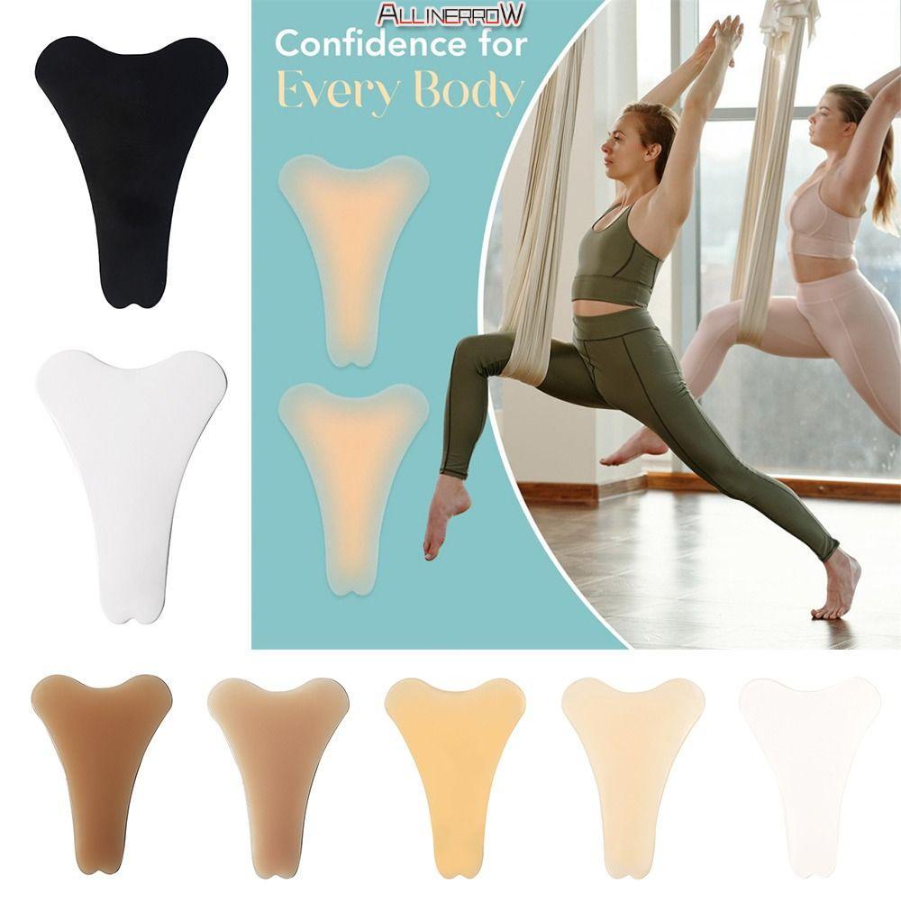 ALLINERROWC3 Camel Toe คอนซีลเลอร์, Y-shape Reusable Cameltoe ป้องกัน Pad, Traceless PU กาว Camel To