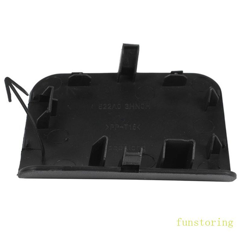 FUN สีดํากันชนหน้า Tow Hook Cap สําหรับรถยนต์ Micra K14 2014-2016 622A0-3HN0H ABS เปลี่ยนสําหรับ Tow