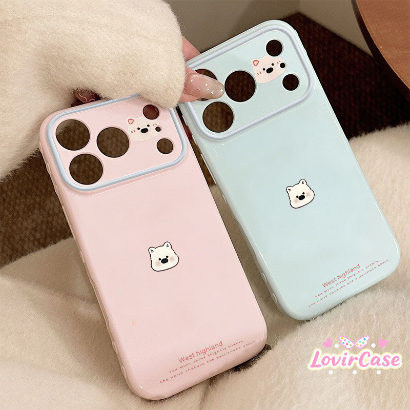 สําหรับOppoหมีขาวน้อยน่ารักWest HighlandกรณีA5i A3 A3X A15 A16 A7 A18 A31 A58 A60 A57 A77 A54