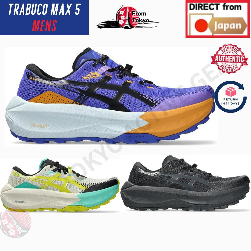 2026 Asics Trabuco Max 5 รองเท้าวิ่งผู้หญิง ระบบดูดซับแรงกระแทกระบายอากาศ รุ่น C9GR ZD01 NZLD