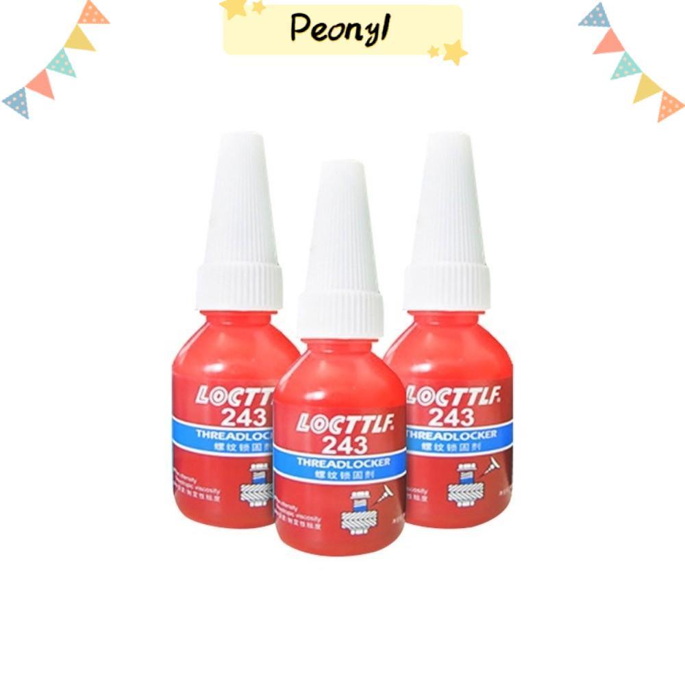 PEONY Nuts-Bolts Locker, Medium Strength 10ml 243 Thread Locker, Universal กันสนิม Vibration Resista