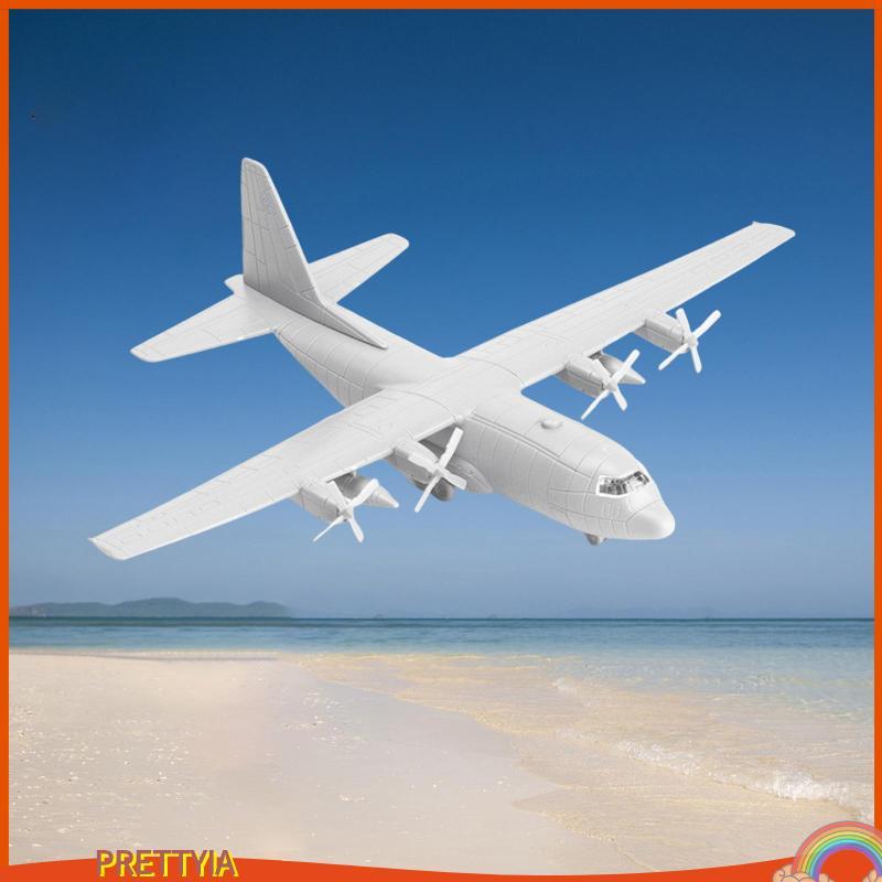 [สวย] Snap Together มินิเครื่องบินรุ่น C130 Transporter 1/144 Scale เครื่องบินของเล่นสําหรับรุ่น Pla