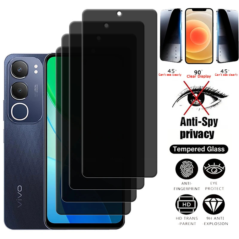 VIVO Y19 / Y19S / Y19S GT / Y19S PRO ANTI SPY TEMPERED GLASS PRIVACY 9H คุณภาพสูง