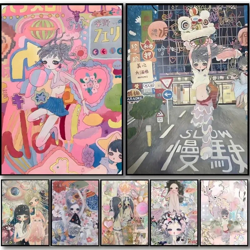 1 PC A-Aya T-Takano โปสเตอร์ Coffee House หอพัก Wall Decor สํานักงานห้องนอน Wall ตกแต่งบ้านไม่มีกรอบ