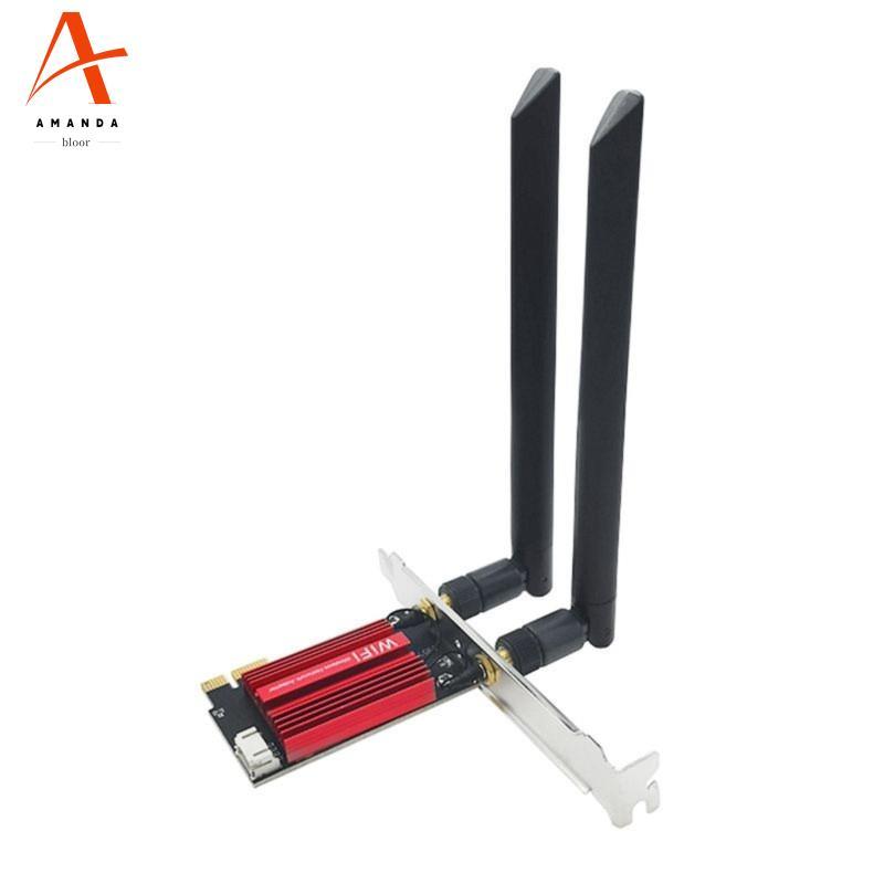 7265AC WiFi5 การ์ด 1200M Dual Band 2.4G/5G BT4.2 PCI-E อะแดปเตอร์ WIFI ไร้สายพร้อมเสาอากาศ 8DB สําหร