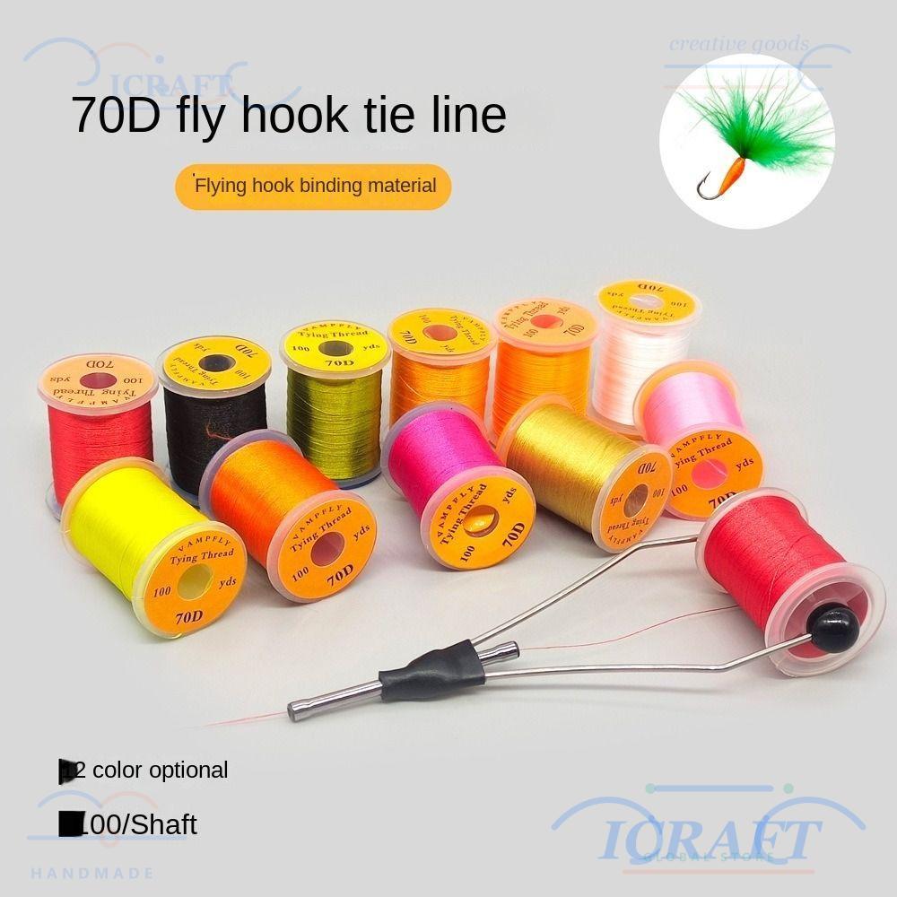 CRAFT Fly Tying Thread line, Salmon Super Strong Fly Fishing Line, Fly Premium Bass Fishing Line