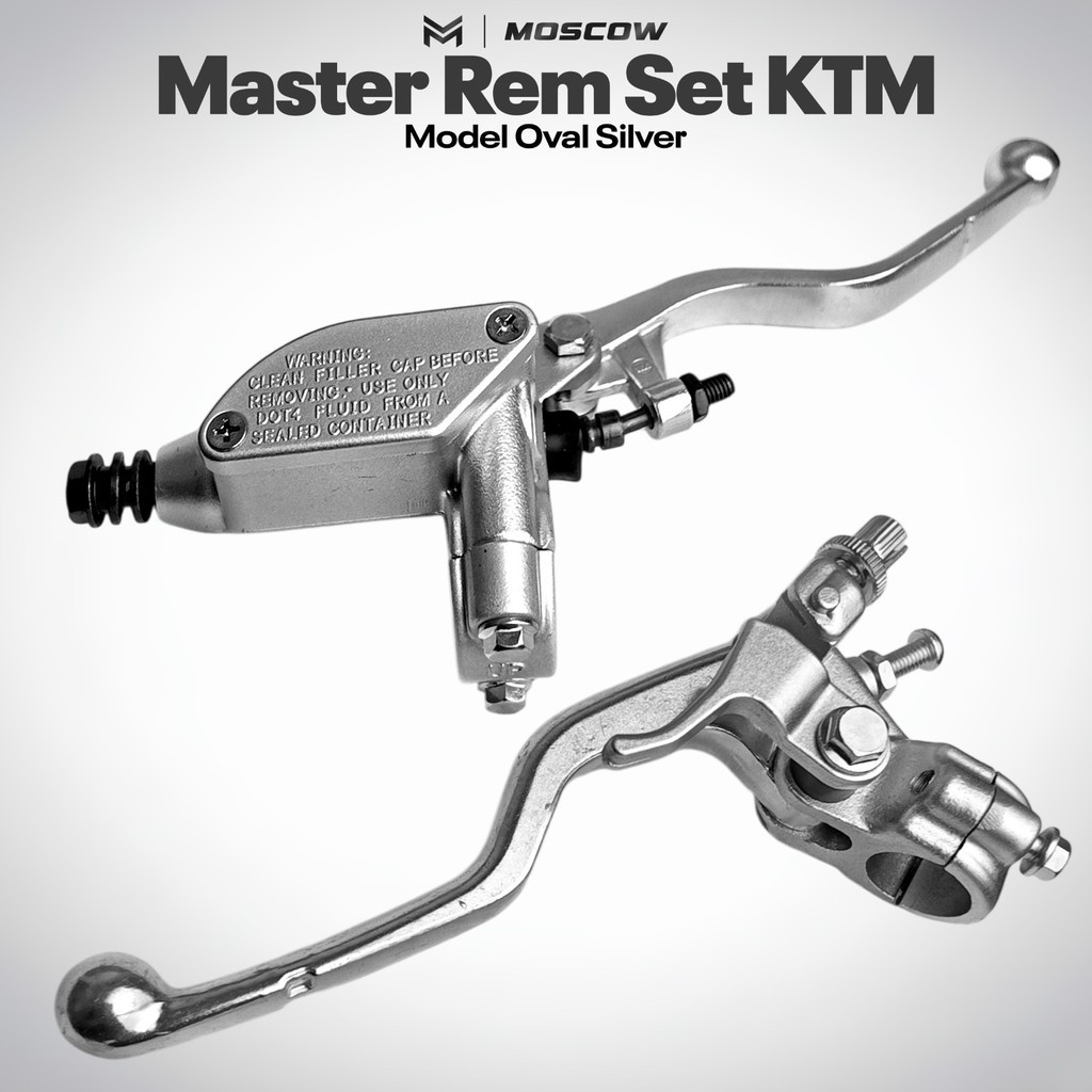 KTM ขวาซ้ายกระบอกเบรครูปไข่เงินขัด KTM BRAKE MASTER SET CLUTCH PnP Trail รถจักรยานยนต์ KLX 150 CRF 1
