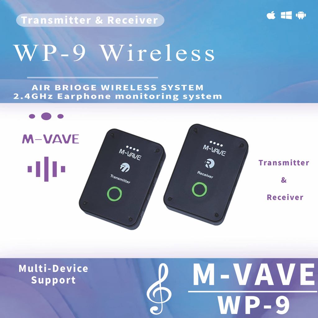 M-Vave Wp-9 2.4 Ghz Wireless In-Ear Monitor System In-Ear Monitor ไร้สาย Wp9