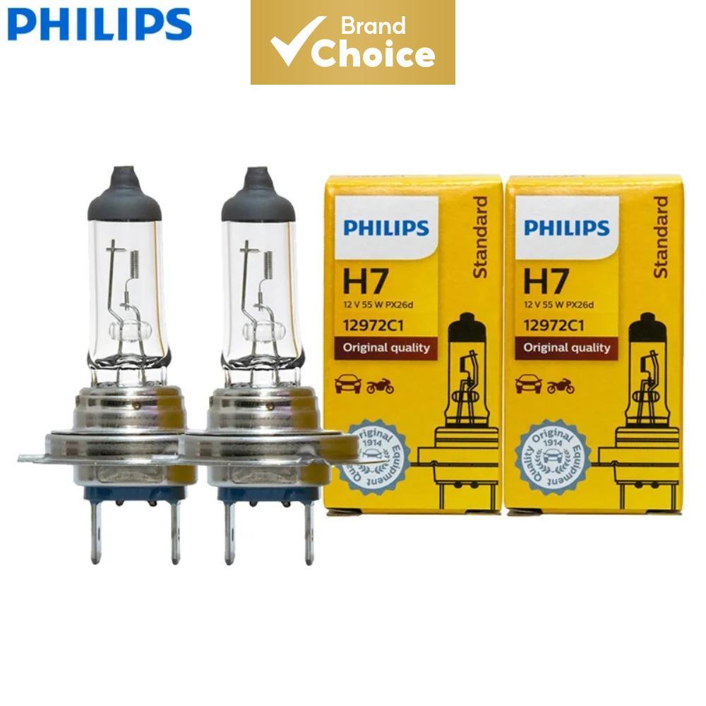 สําหรับ Philips Vision H7 12v 55w Px26d หลอดไฟหน้าฮาโลเจน 3200k เปลี่ยน 2 ชิ้น