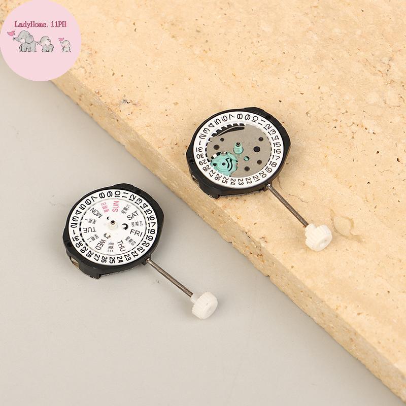 LadyHome Sl25 การเคลื่อนไหว Sunon Sl25-3 Quartz Movement ปฏิทินวันที่แสดงนาฬิกานาฬิกาข้อมือเปลี่ยน 2