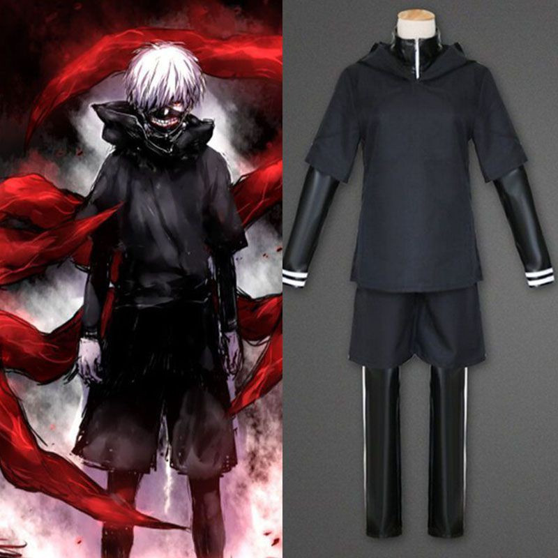 อะนิเมะTokyo Ghoul Kaneki Ken Hoodieเสื้อกันหนาวคอสเพลย์ชุดฮาโลวีนชุดชุดเครื่องแบบชุดฮาโลวีนเครื่องแ