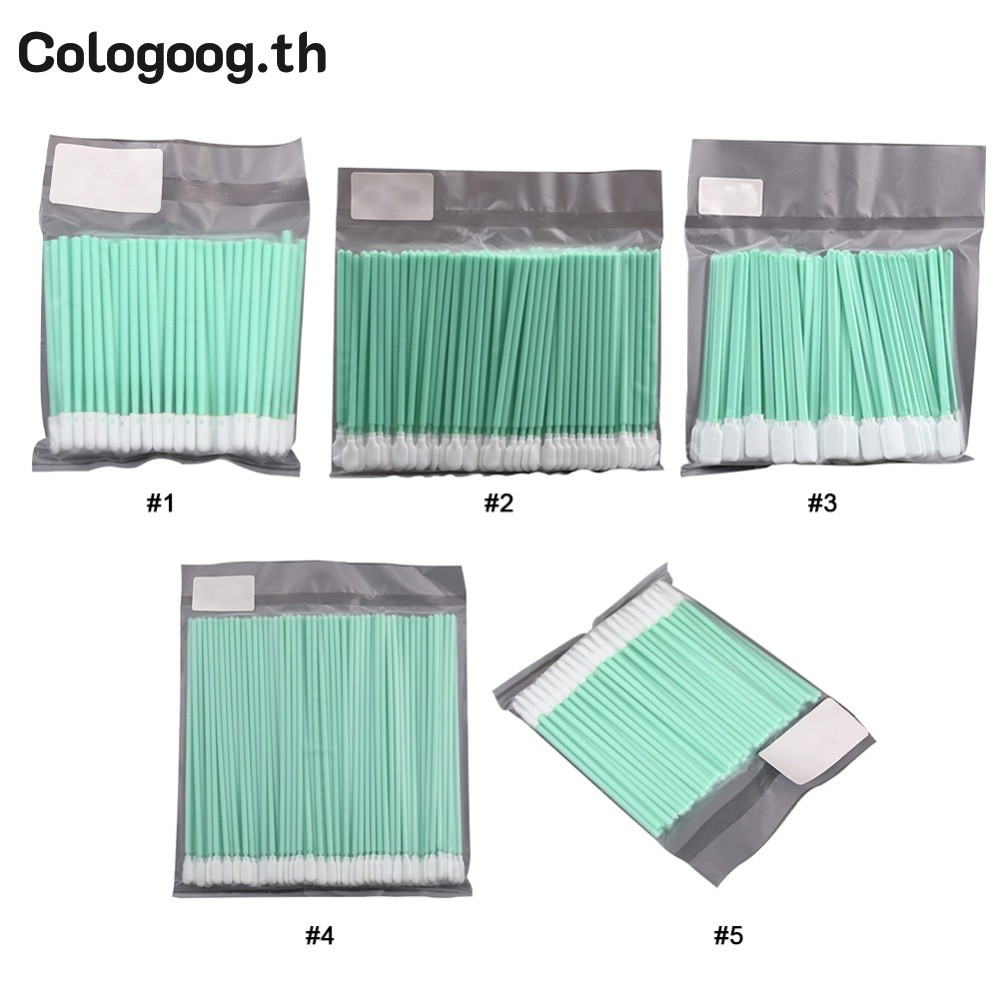 [colog.th] 100 ชิ้น/ถุงผ้าฝ้าย Micro Swab ป้องกันไฟฟ้าสถิตย์สําหรับทําความสะอาดเลนส์โฟกัสป้องกัน Windows