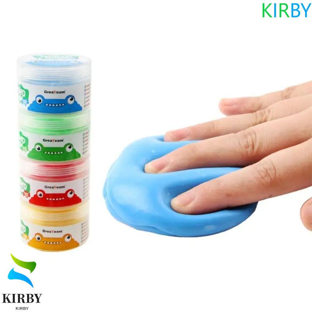KIRBY Finger Training Putty, 4 ชิ้น/เซ็ตนุ่มยืดมือ Putty Squiz ของเล่น,ของเล่นเพื่อการศึกษา Non-Stic