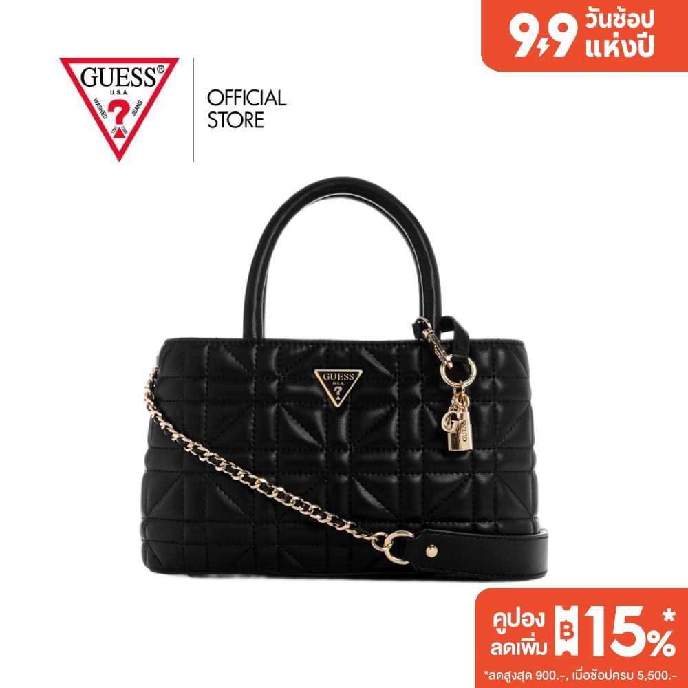 GUESS กระเป๋า รุ่น QG962506 EDITA ELITE SATCHEL สีดำ