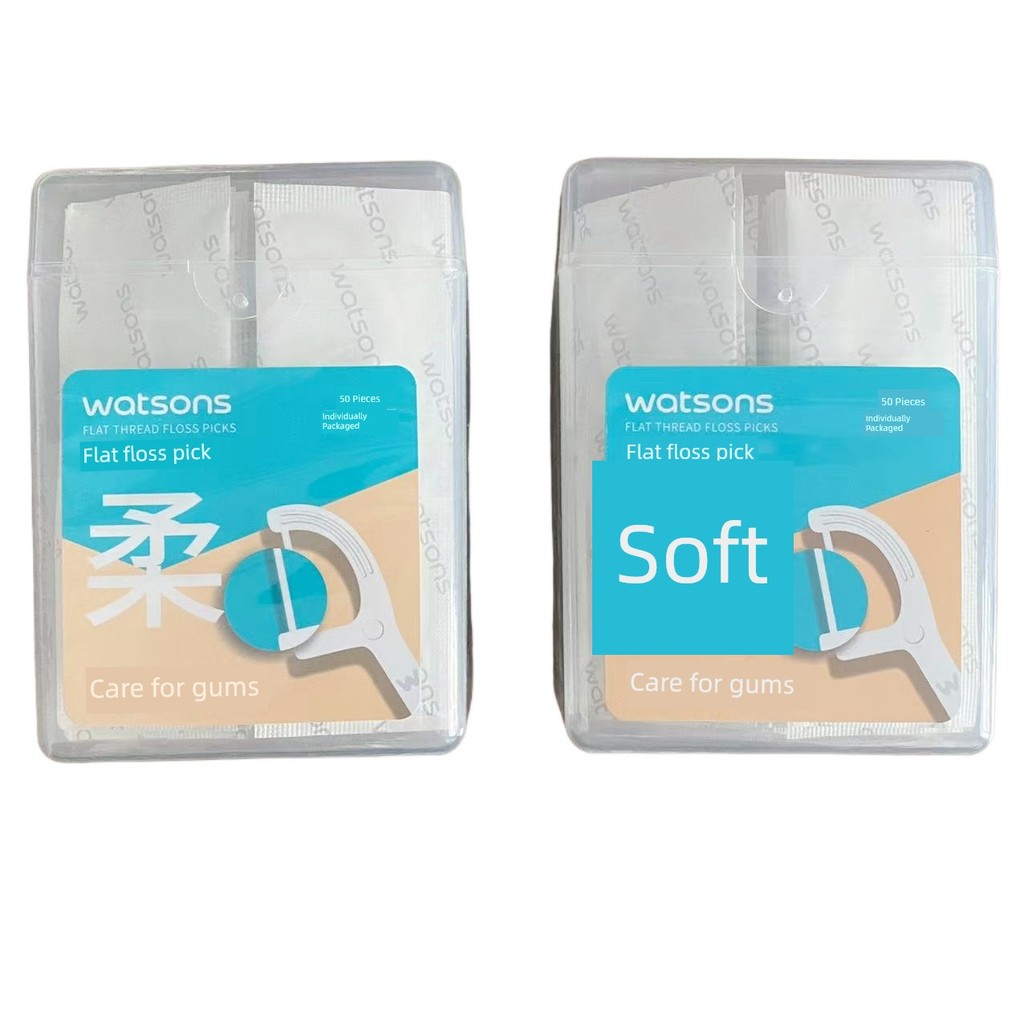 ไหมขัดฟัน watsons แปรงซอกฟัน Watsons ไหมขัดฟัน Watsons แปรงขัดฟันทำความสะอาดแรงดึงสูงบรรจุภัณฑ์อิสระ