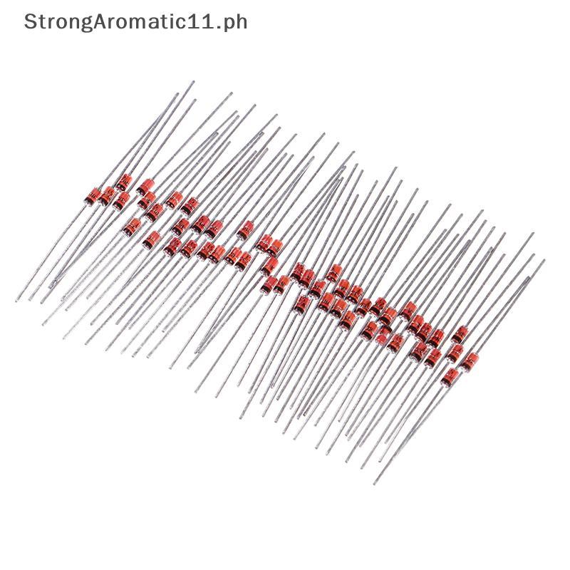 StrongAromatic 50 ชิ้น 1 วัตต์ 5.1 โวลต์ Zener ไดโอด 1N4733A 1N4733 IN4733A IN4733 5V1 โวลต์ DO-35 P
