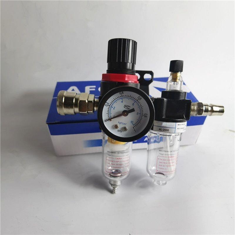 AFC-2000 เครื่องแยกน้ําน้ํามันสองชิ้น AFR-2000 AL-2000 Air Source Filter วาล์วหมุนเวียนแรงดัน