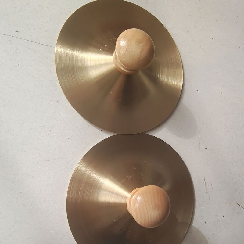 Olfle Percussion ทองแดงขนาดเล็ก Cymbal ขนาดเล็ก Cymbal ปักกิ่ง Cymbal ทองแดง Cymbal เด็ก 15 ซม.ทองแด