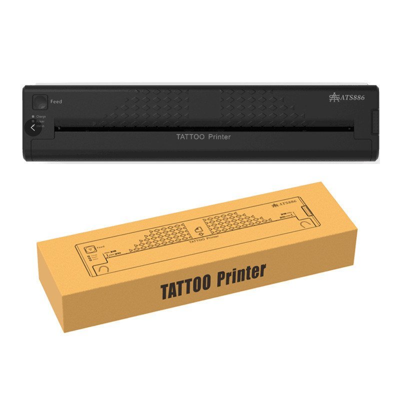 ATS886 เครื่องพิมพ์ลอกลายสักมินิรุ่นใหม่ USB Tattoo Stencil Printer เครื่องถ่ายเอกสารความร้อนสัก พกพ
