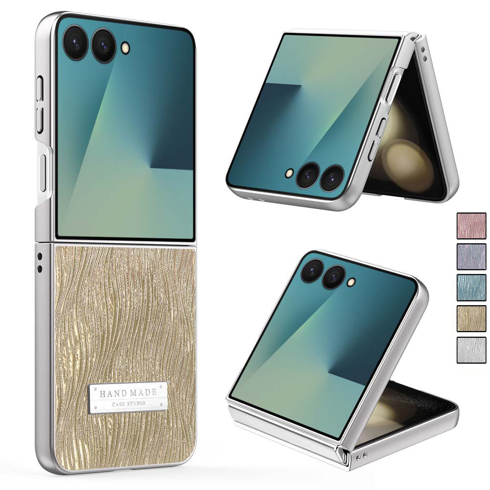 SAMSUNG สําหรับSamsung Galaxy Z Flip 8/Z Flip 7/Z Flip 7 FE/Z Flip 6/Z Flip 5 หรูหราElectroplatedกรอ