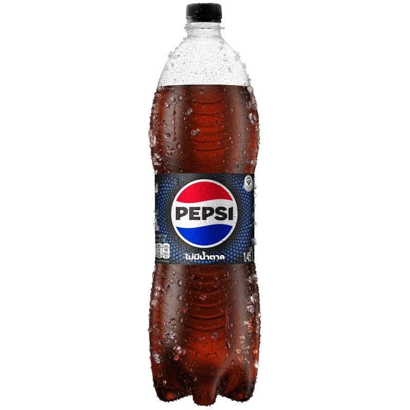 เป๊ปซี่ไม่มีน้ำตาล 1.45ลิตร Pepsi Zero Sugar 1.45ltr.