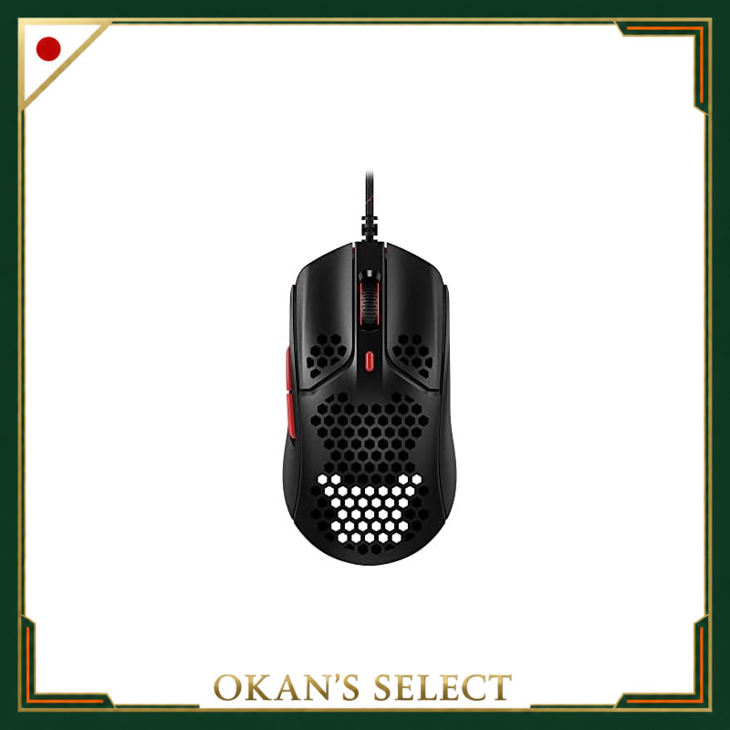 HyperX Pulsefire Haste Gaming Mouse for Gamers, Ultra-Lightweight Hex Shell Design, 59 g, Black, 2-Y