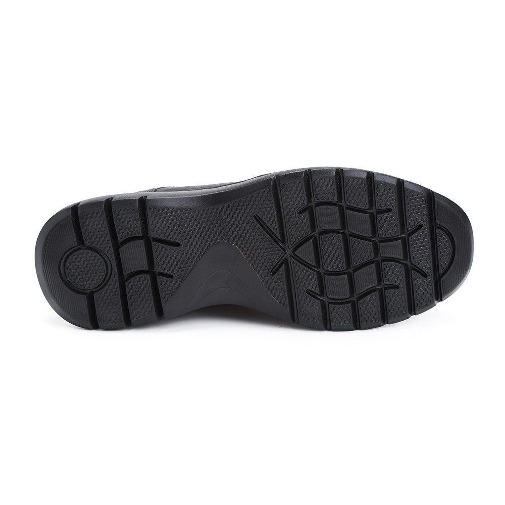 Hush Puppies حذاء رسمي رجالي جلد طبيعي سهل الارتداء — أسود — صورة 5