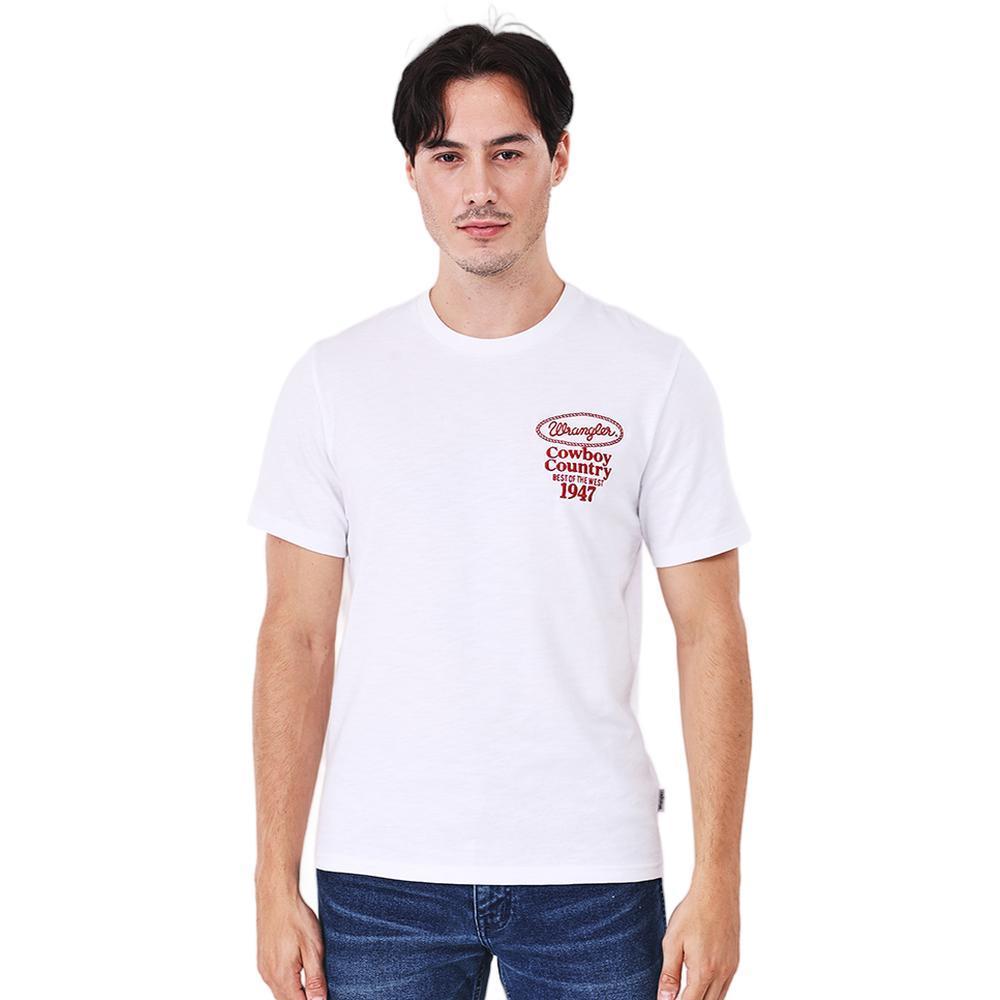 WRANGLER เสื้อยืดแขนสั้นผู้ชาย คอลเลคชั่น Beyond Indigo รุ่น WR S326MTSSN40 สีขาว — صورة 2